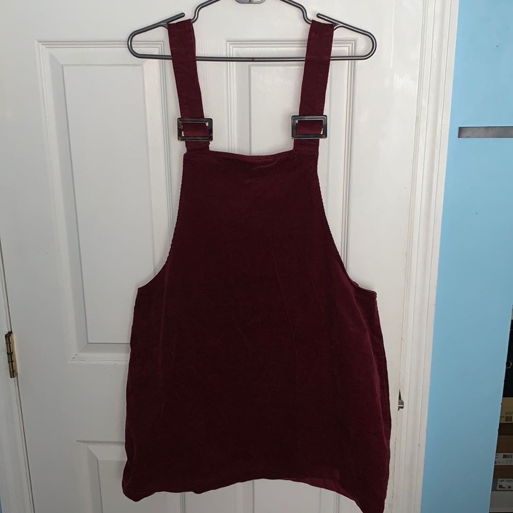 Corduroy Burgundy Dress